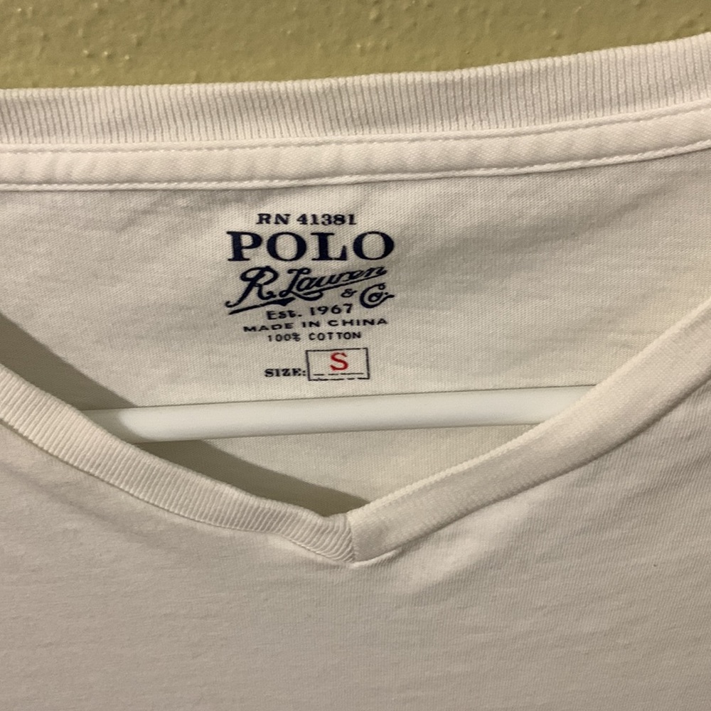 Ralph Lauren Polo Mens/Womens White Polo Shirt Size S - Picture 3 of 4